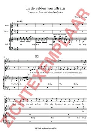 PDF-voorbeeld van In de velden van Efrata (duet)