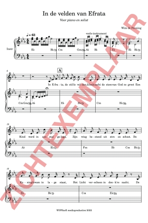 PDF-voorbeeld van In de velden van Efrata (solozang)