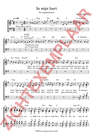 PDF-voorbeeld van In mijn hart (Eeuwigheidszondag) (SATB)