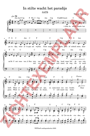 PDF-voorbeeld van In stilte wacht het paradijs (SATB)