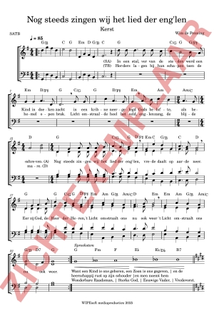 PDF-voorbeeld van Nog steeds zingen wij het lied der engelen (SATB)