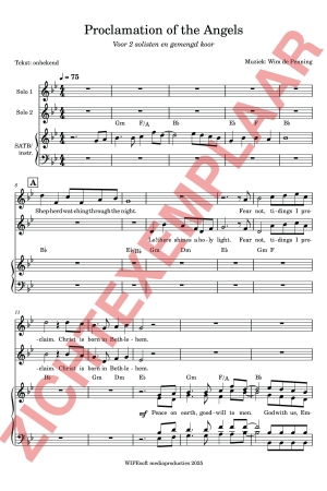 PDF-voorbeeld van Proclamation of the angels (SATB en DUET)